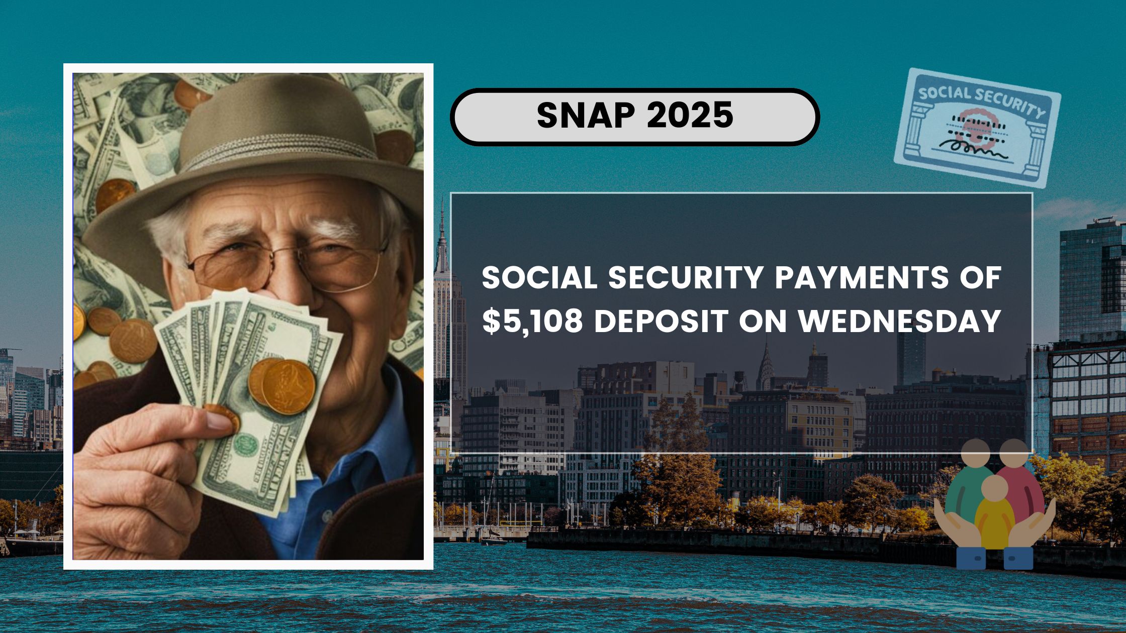 Social Security payments of $5,108 deposit on Wednesday