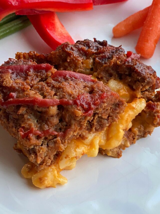 Mac and Cheese-Stuffed Meatloaf