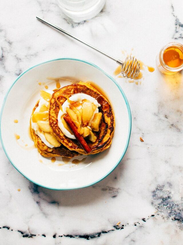 A Sweet and Fluffy Breakfast Delight cinnamon roll pancakes!