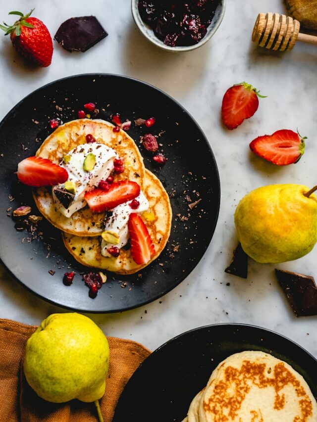 Lemon Ricotta Light and Fluffy Breakfast Pancakes